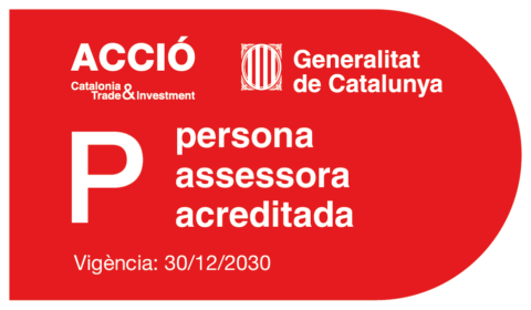 Sello de ACCIÓ, Generalitat de Catalunya: persona asesora acreditada